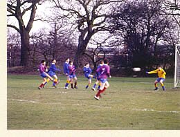  A Lyndhurst House School team on the football field  
